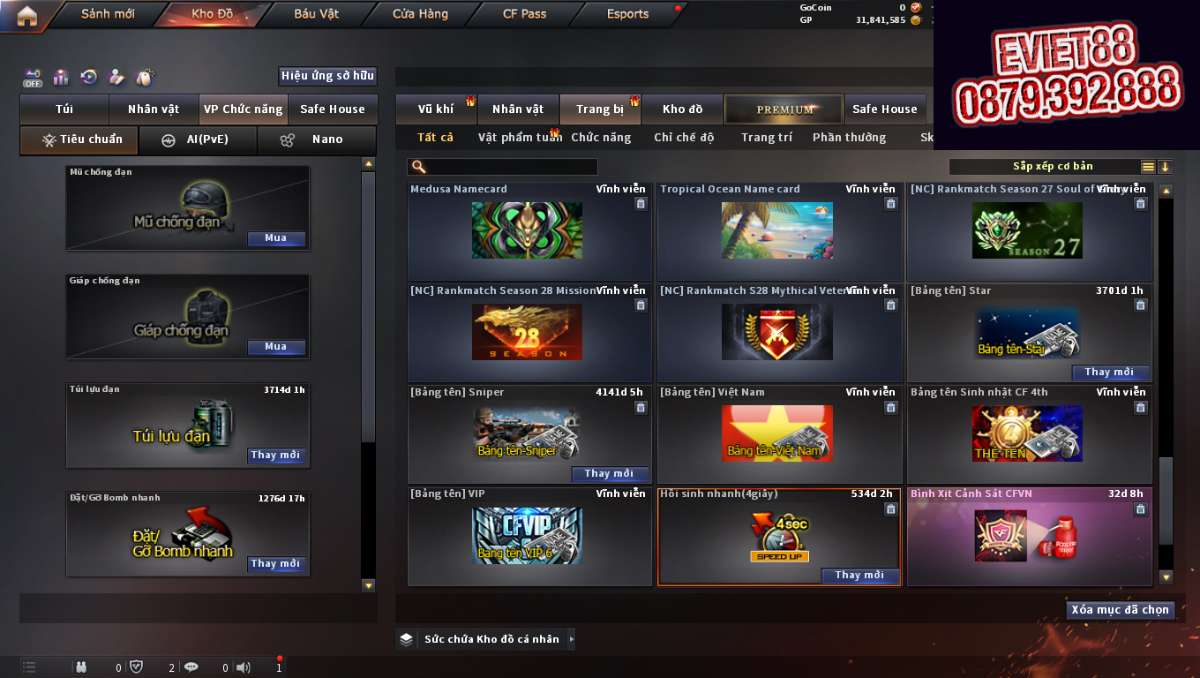 shop acc cf uy tin gia re